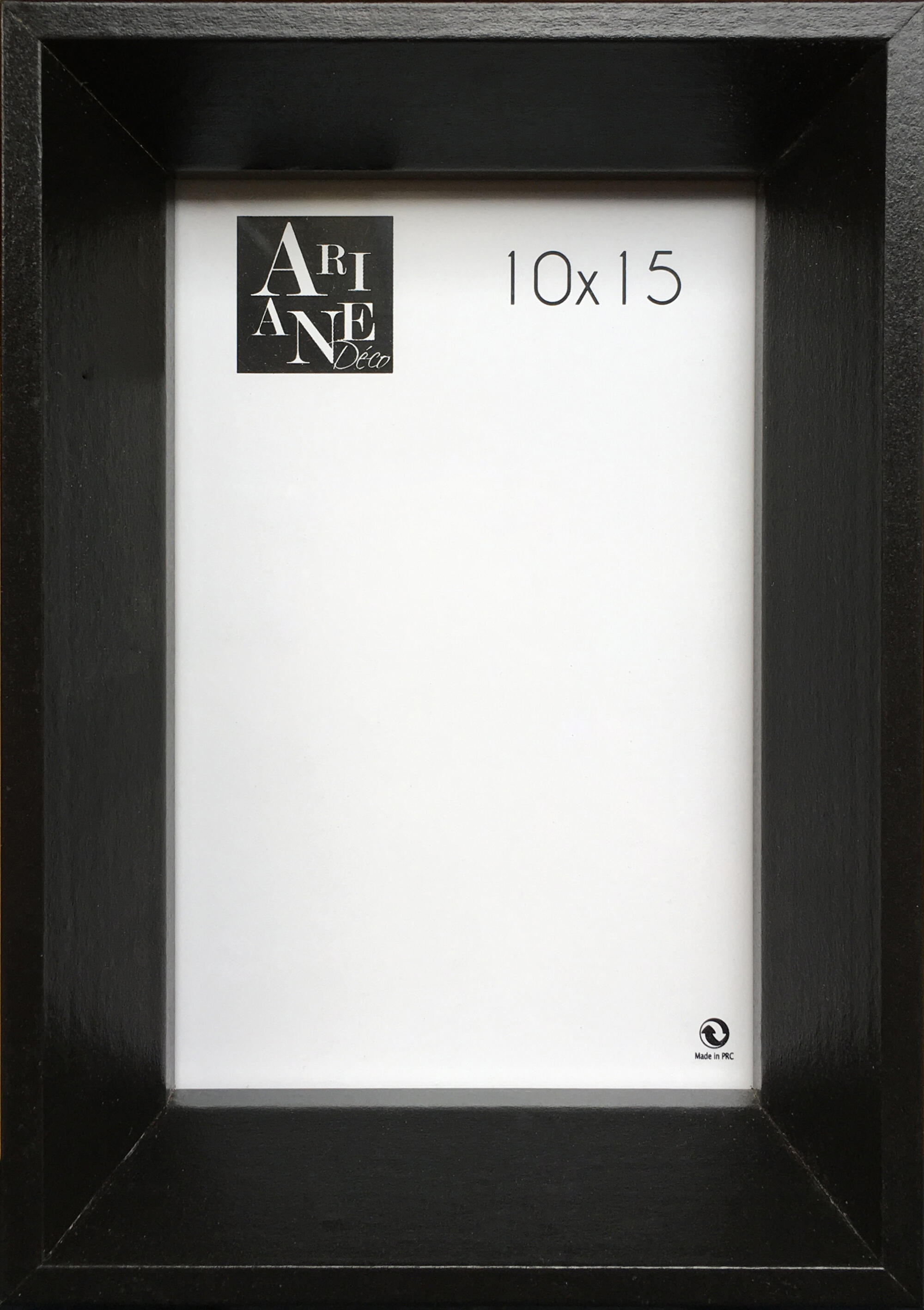 Cornice 10x15 cm in mdf nero opaco Pente - 2