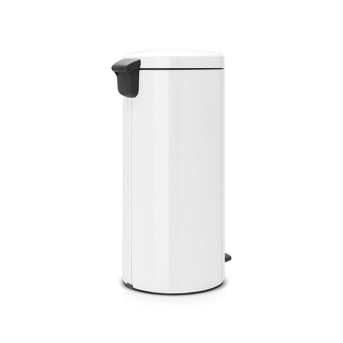 Poubelle de cuisine 30L à pédale BRABANTIA New icon acier blanc - 5