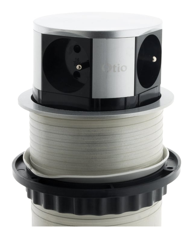 Bloc encastrable filaire argent OTIO