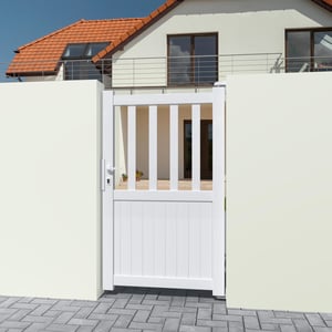 Portillon battant Cairo, l.100 x H.125 cm, blanc