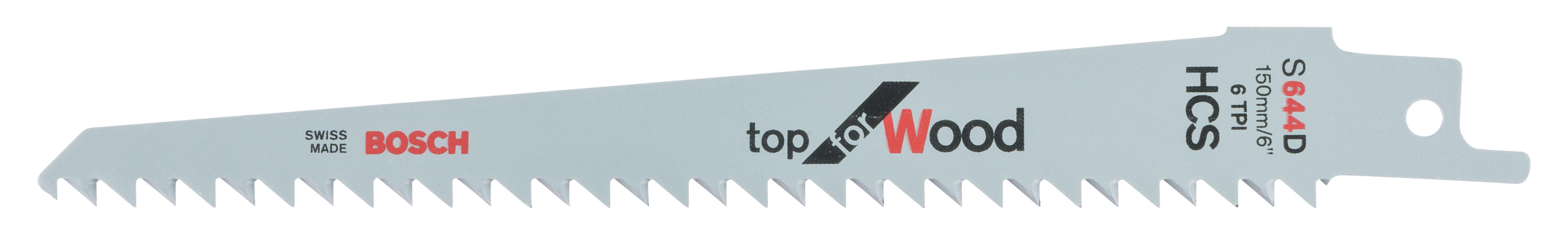 Lot de 2 lames de scie sabre pour bois BOSCH PRO S644D, 150 mm - 2