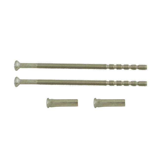 2 vis sécables et 2 douilles antivol acier nickelé , L.9