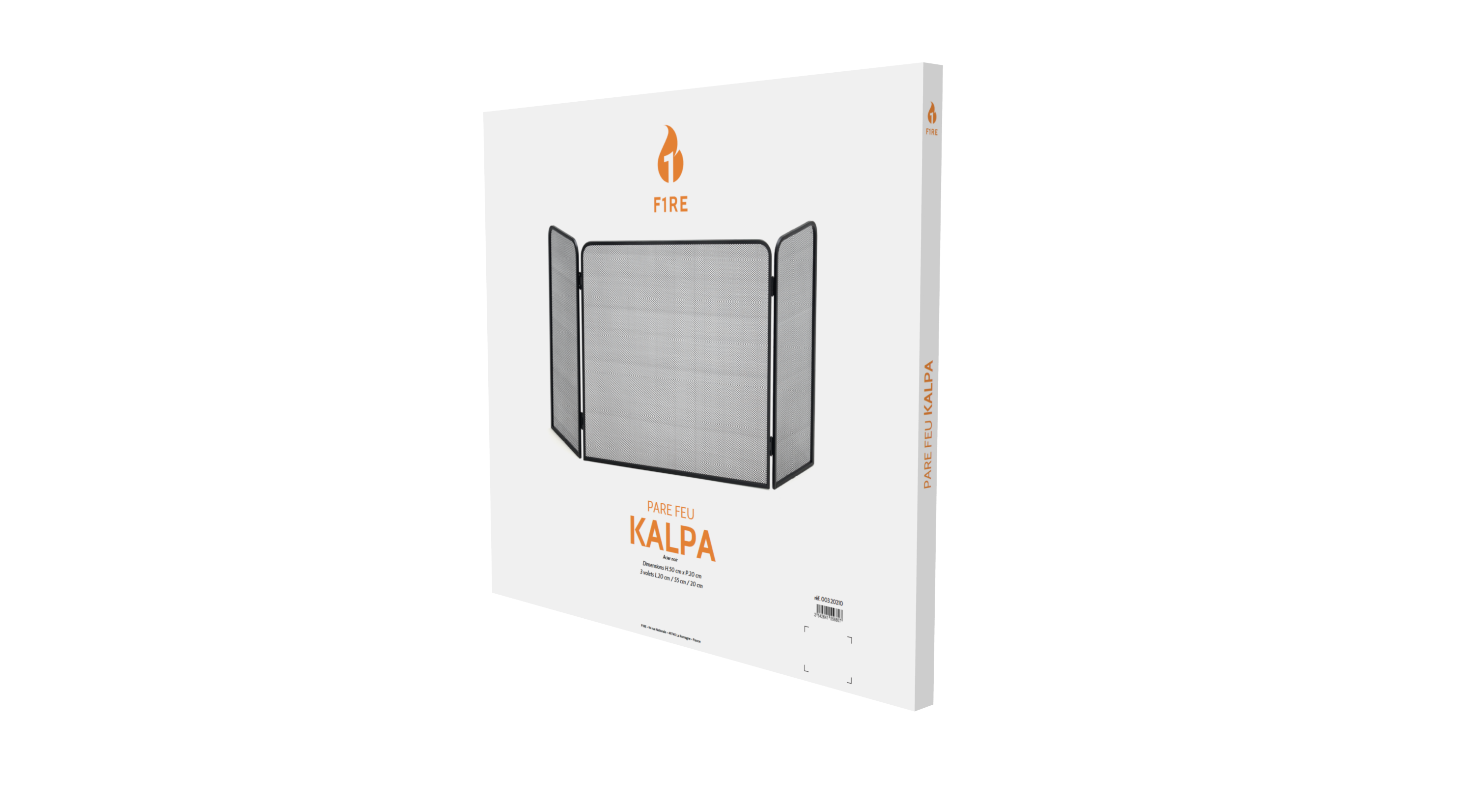 Pare-feu 3 volets FIRE Kalpa acier - 2