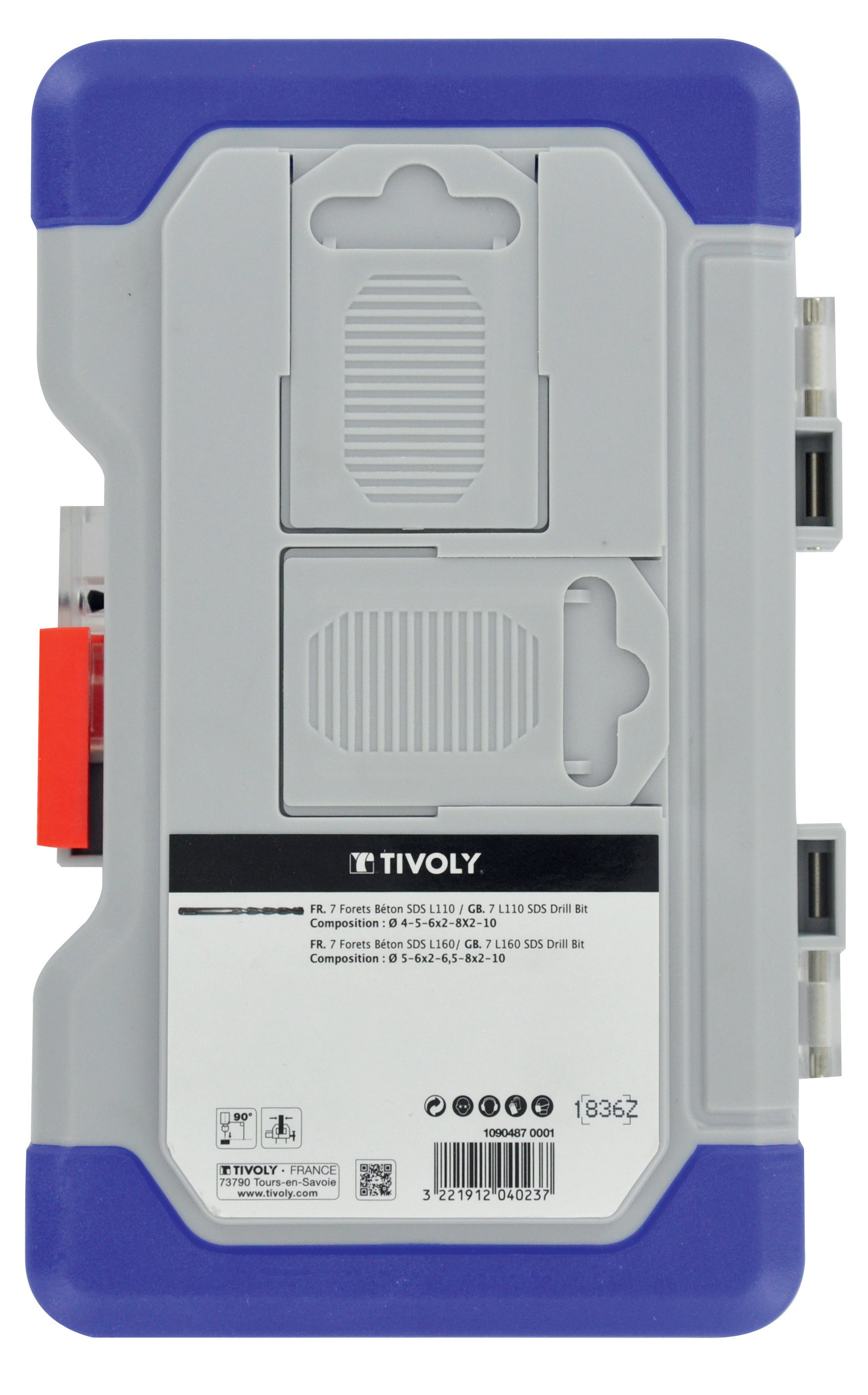 Coffret de 14 Forets à béton, Diam.4 à 10 mm, TIVOLY - 4