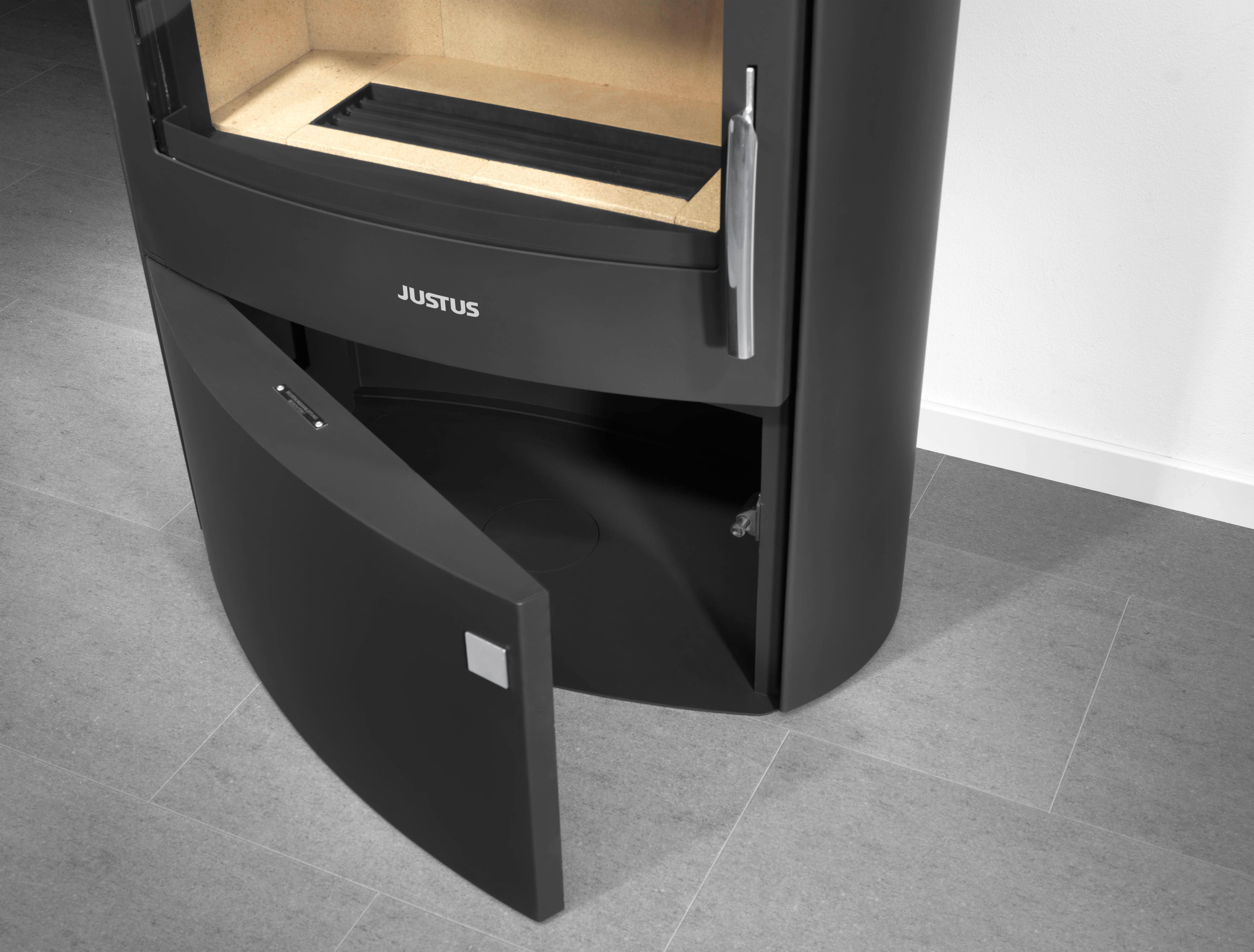 Poêle à bois JUSTUS Agero 2.0 noir / gris, 7 kW - 5