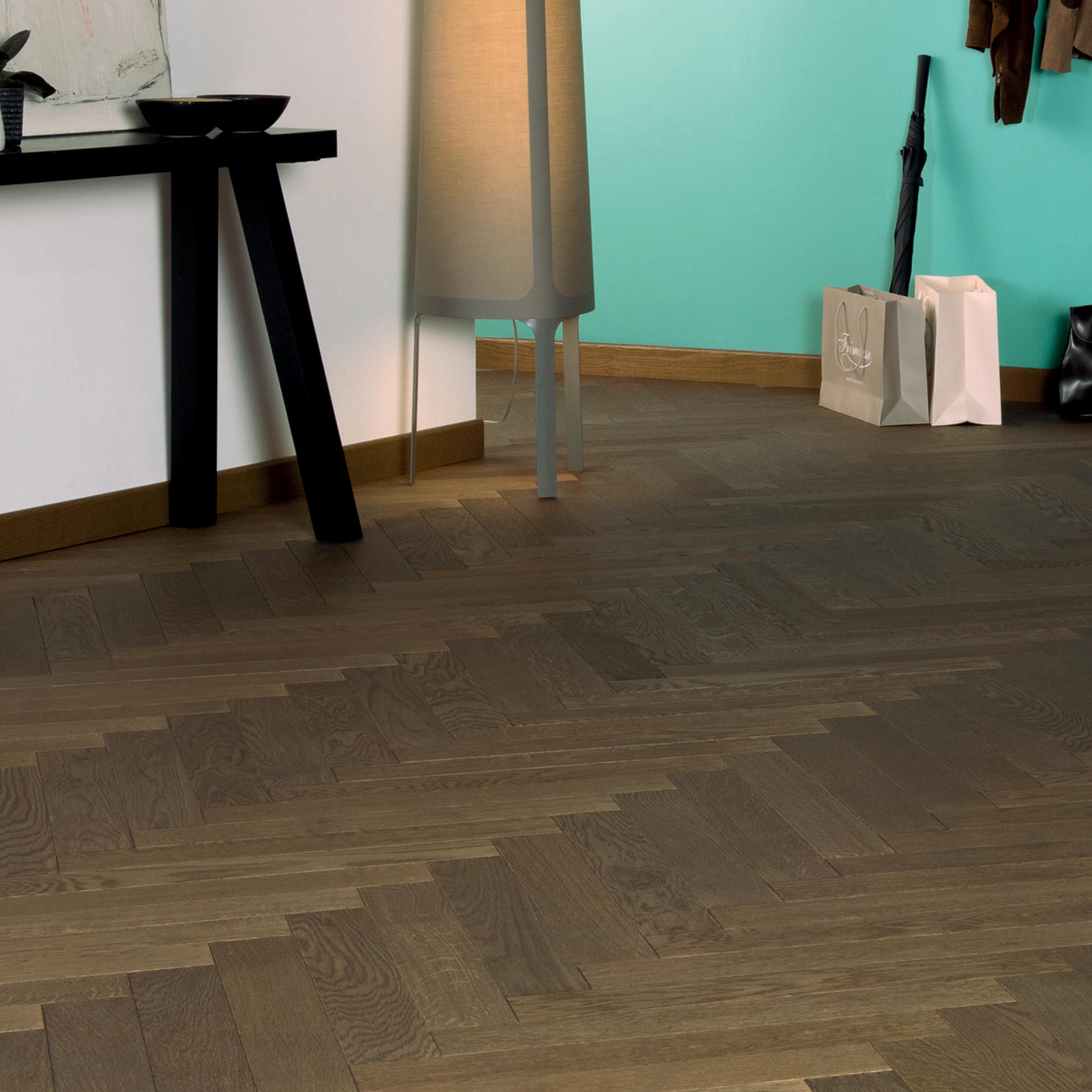Echantillon Parquet chêne brun vitrifié S BROCELIANDE By panaget - 2