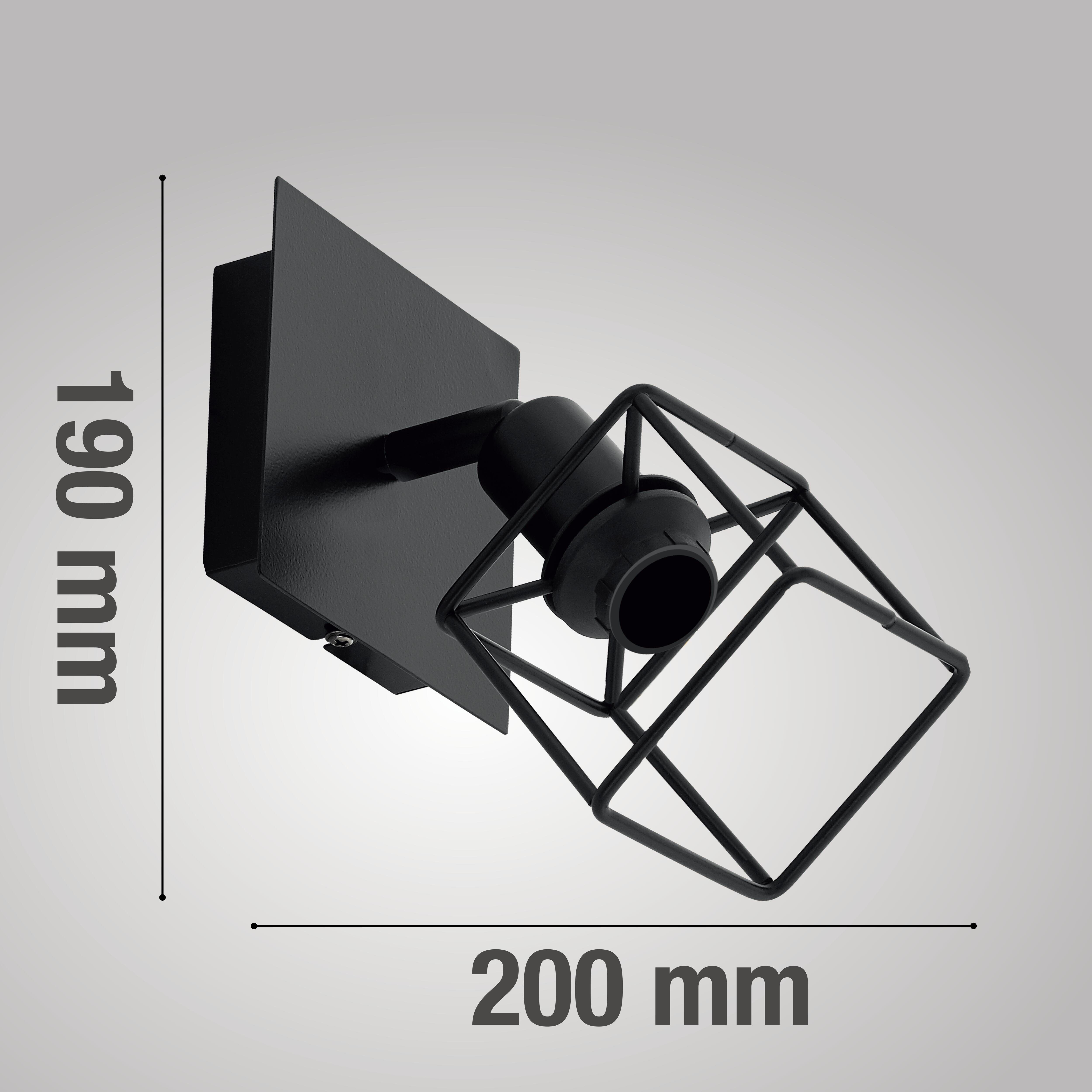 Faretto decorativo senza fonte luminosa ELDRICK in acciaio nero E14 28W INSPIRE 1 luci - 6