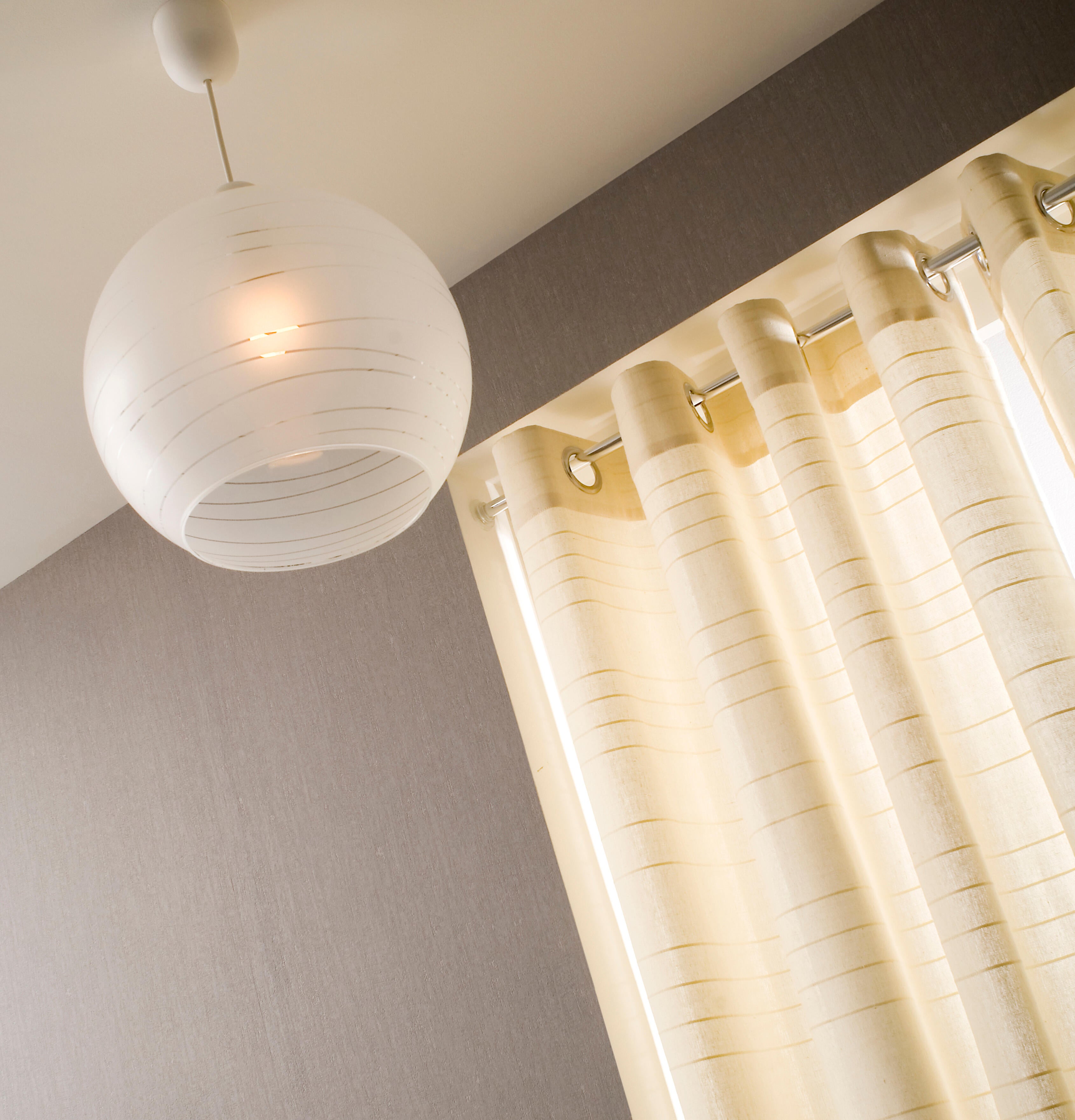 Suspension Shadow, verre, blanc, Diam.30 cm, E27 - 2