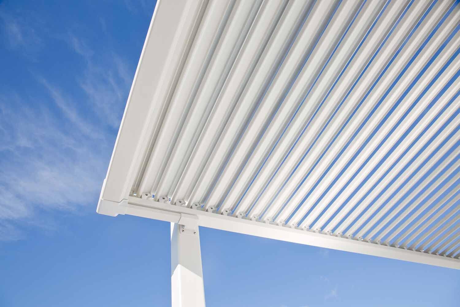 Pergola in alluminio bianca 3 x 3.5 m - Persea NATERIAL - 26