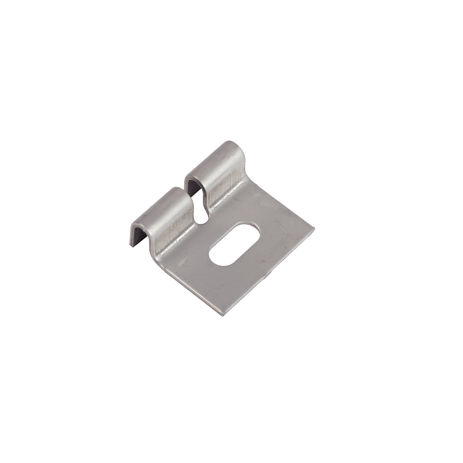 Lot de 4 attaches murales à fixer Axor gris inox, H.2 x l.12 x P.9 cm - 2