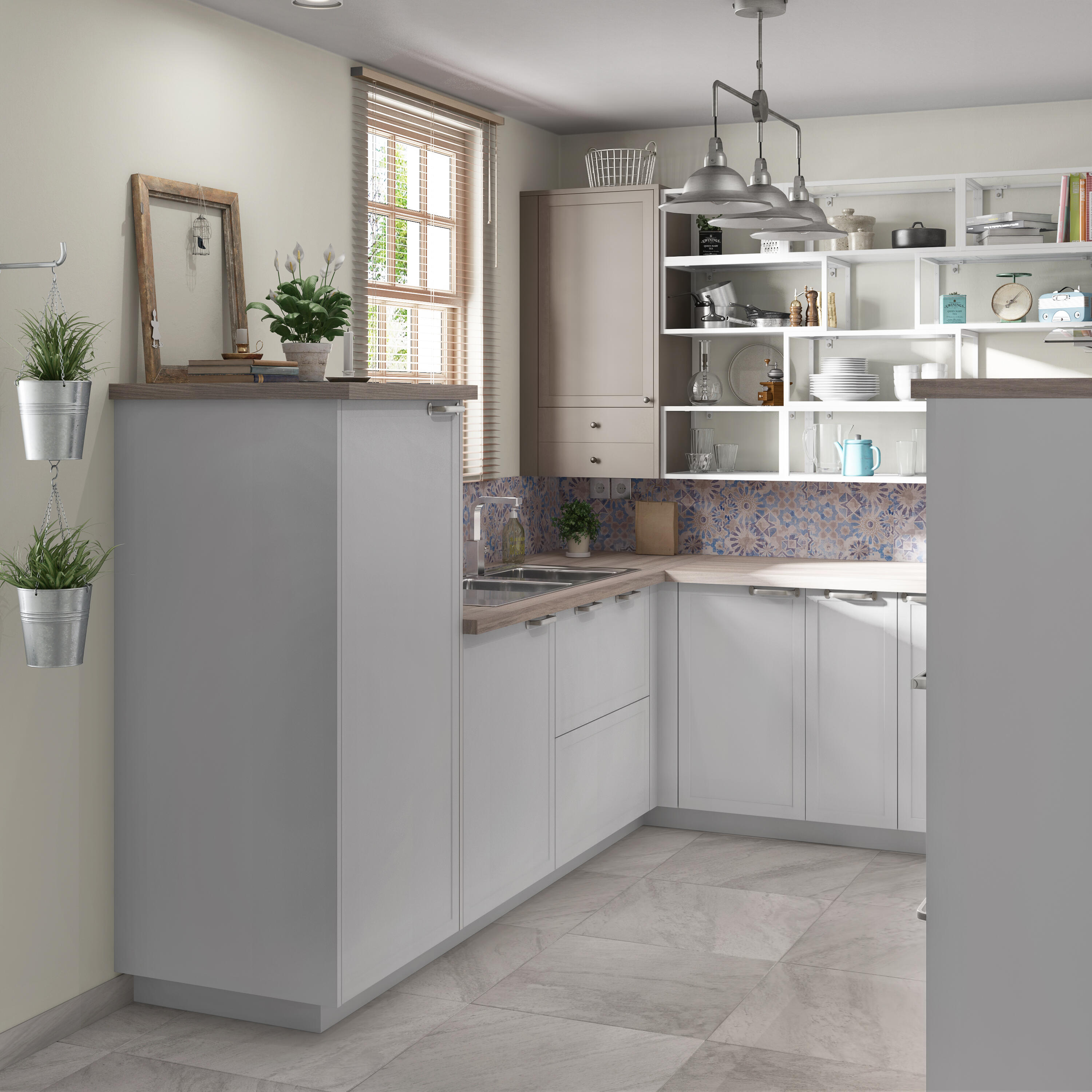 Frente gaveta de cozinha Delínia Newport 60X13 cm branco mate - 3