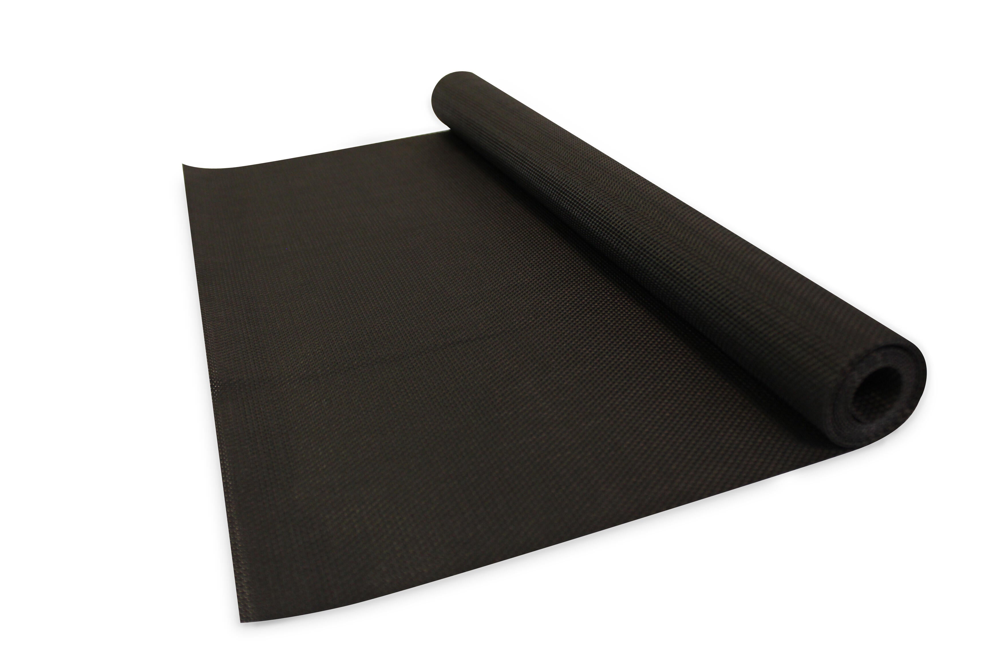 Tapis de protection pour tiroir noir tressé 50x150 cm - 2