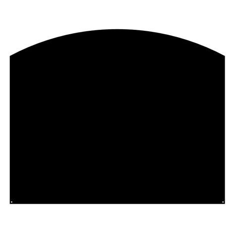 Plaque de protection sol noir DIXNEUF Arrondie, l.80 cm x H.65 cm - 2