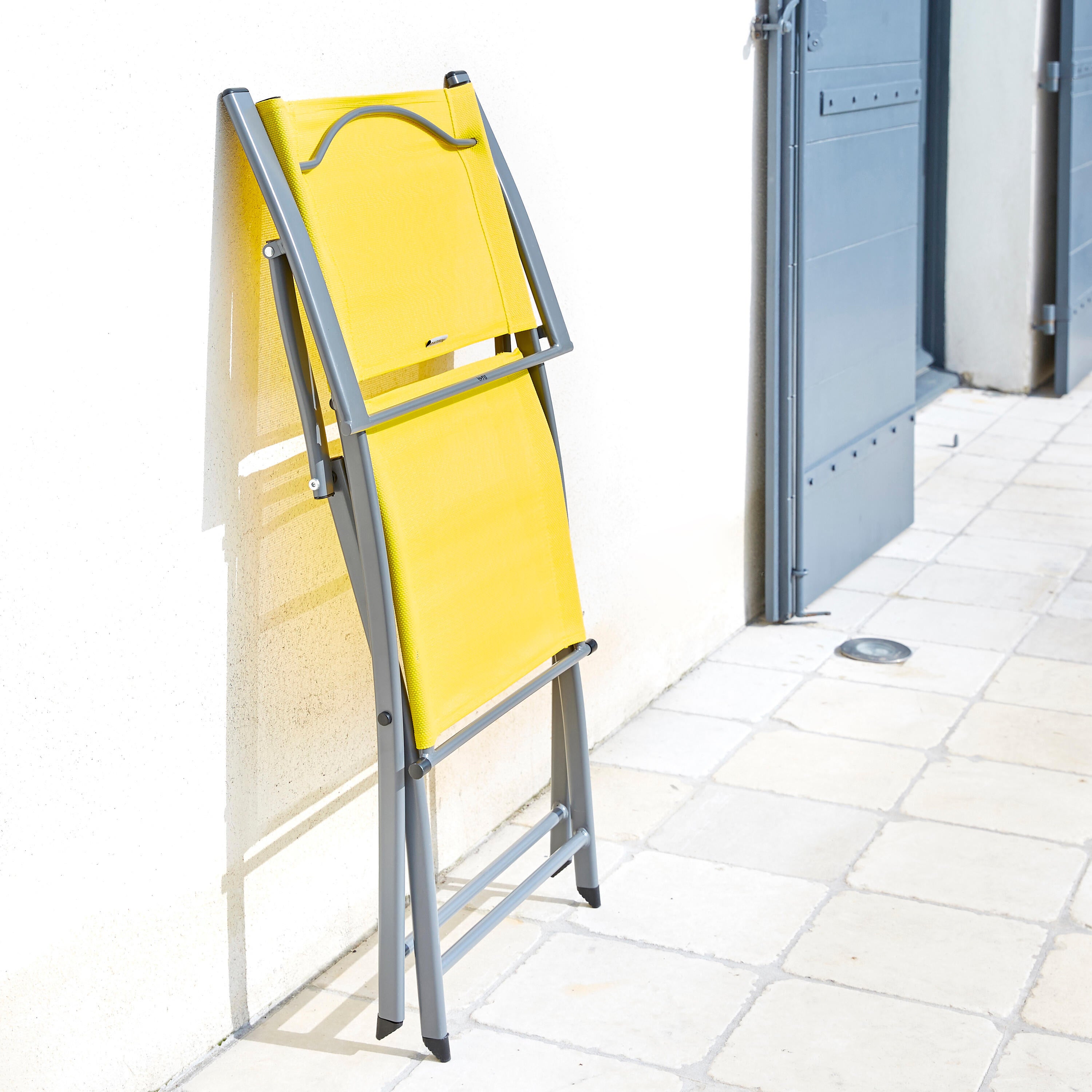 Fauteuil de jardin NATERIAL Emys en acier jaune / doré - 5