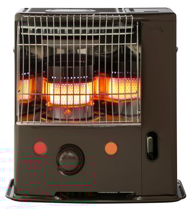 Poêle à pétrole à mèche flux laminaire TECTRO R131C, autonome