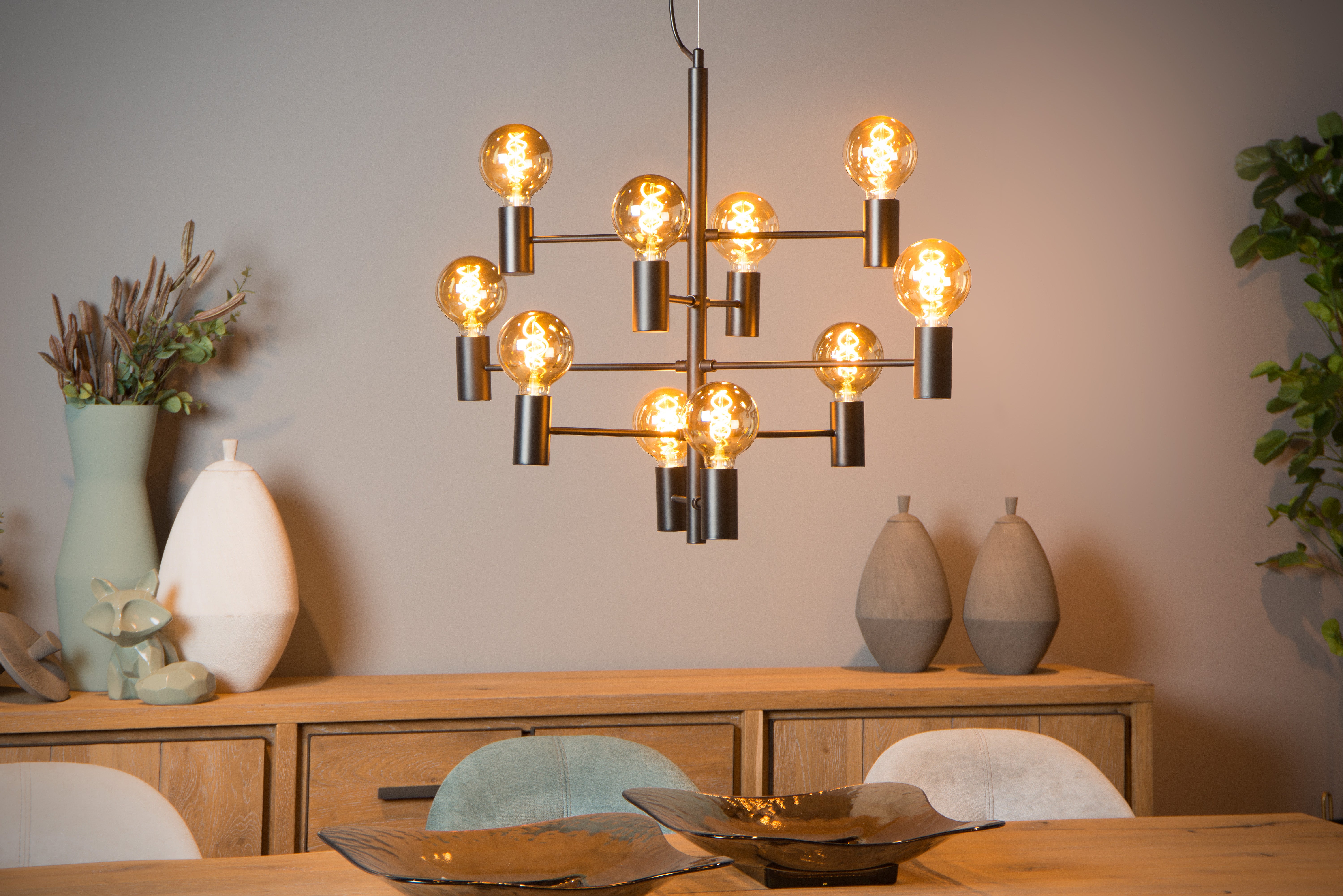 Suspension Leanne, noir, Diam.65 cm, E27 - 3