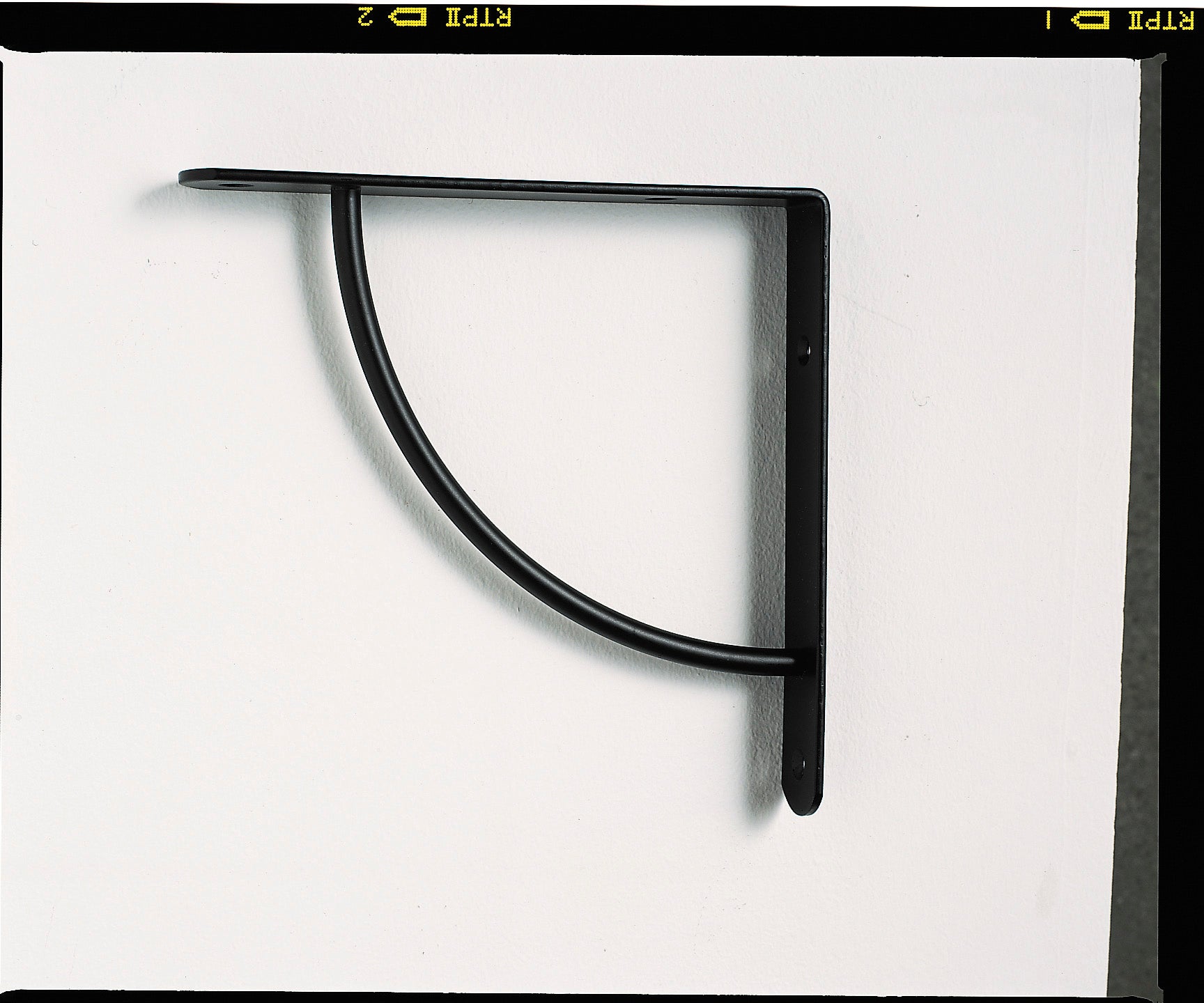 Equerre Bi bop acier epoxy noir, H.18 x P.18 cm - 3