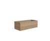 Meuble sous-vasque L.120cm x H.41cm x P.48cm placage chêne Natural