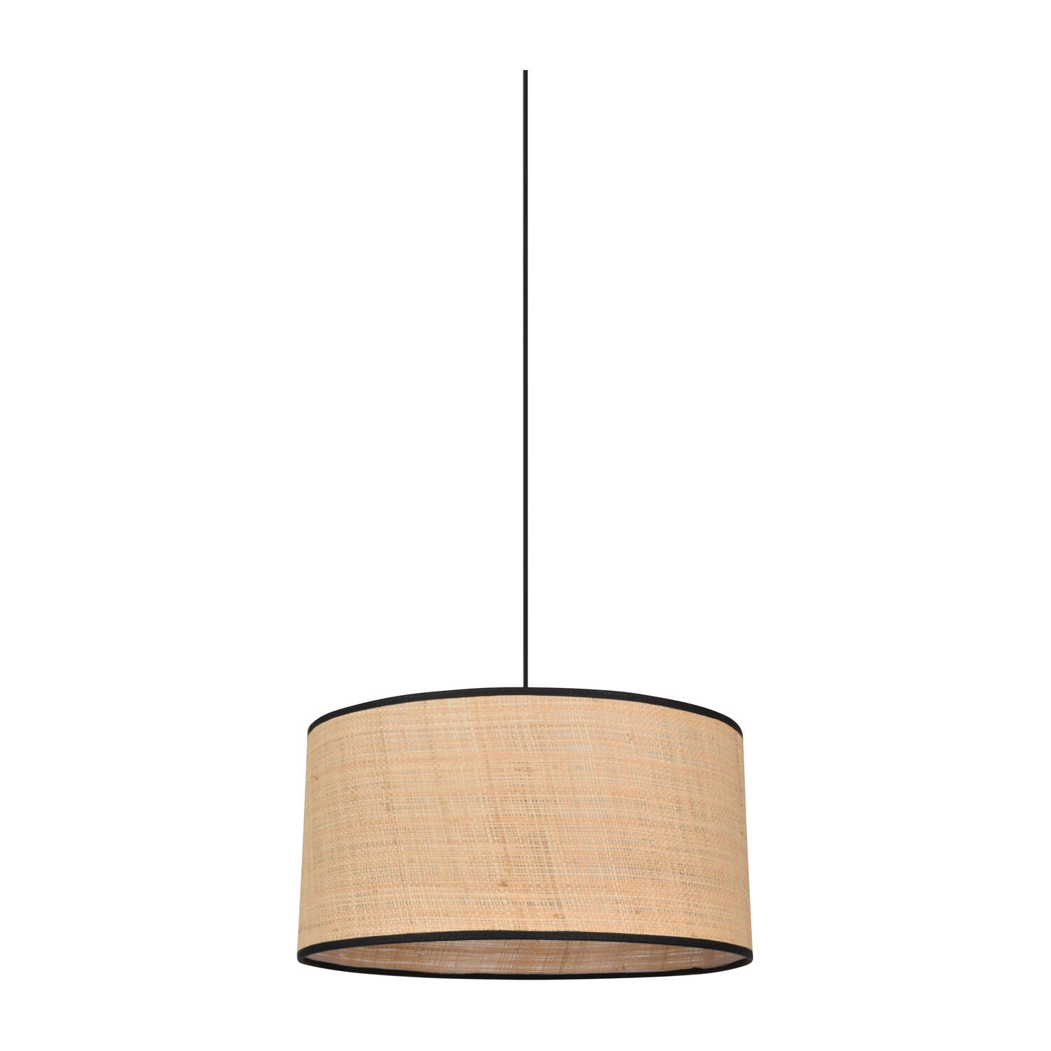 Suspension Cylindre raphia, beige, Diam.38 cm, E27 - 6