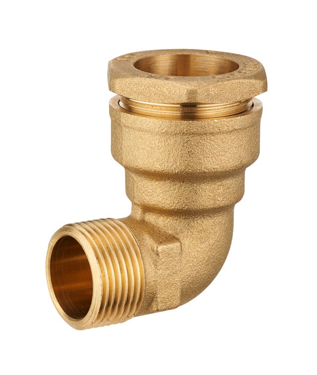 Coude à compression laiton D25 M20/27 (3/4