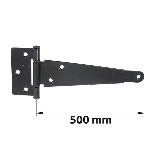 Penture anglaise axe composite en acier noir L.500 x Ep.2 mm AFBAT