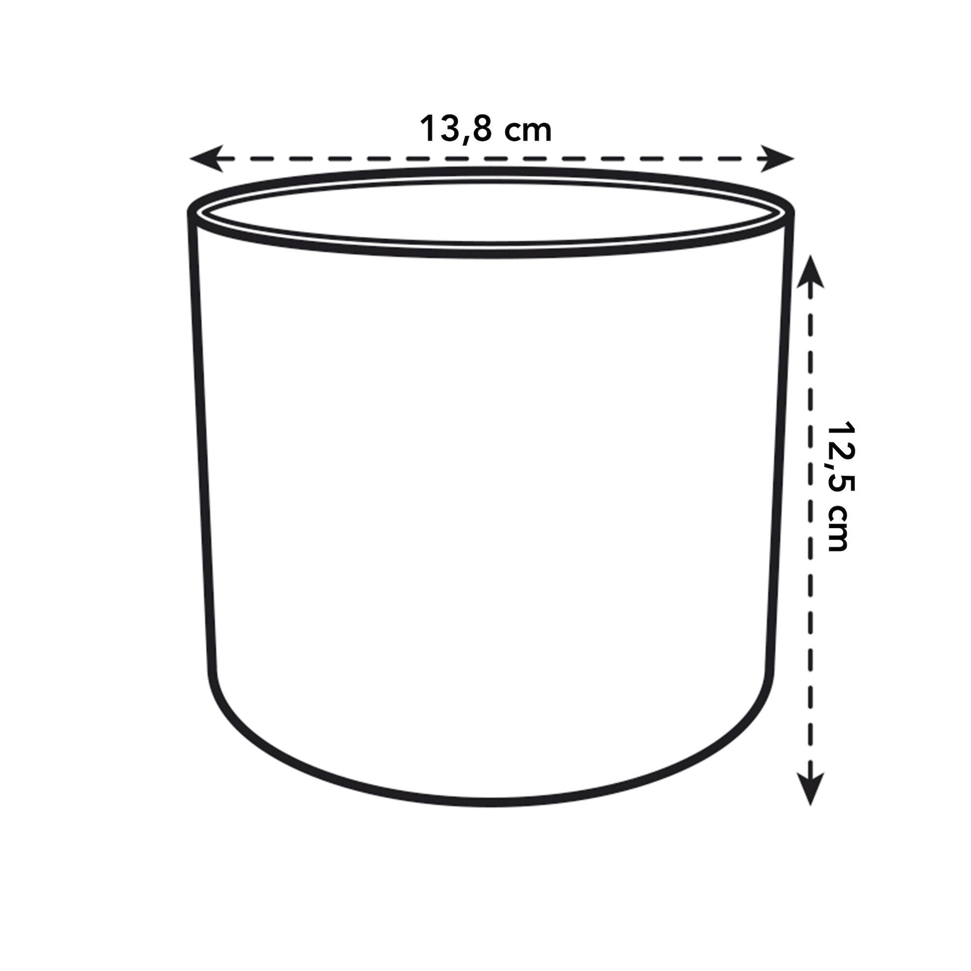 Cache-pot plastique ELHO Diam.14 L.13.8 x l.13.8 x H.12.5 cm blanc - 2