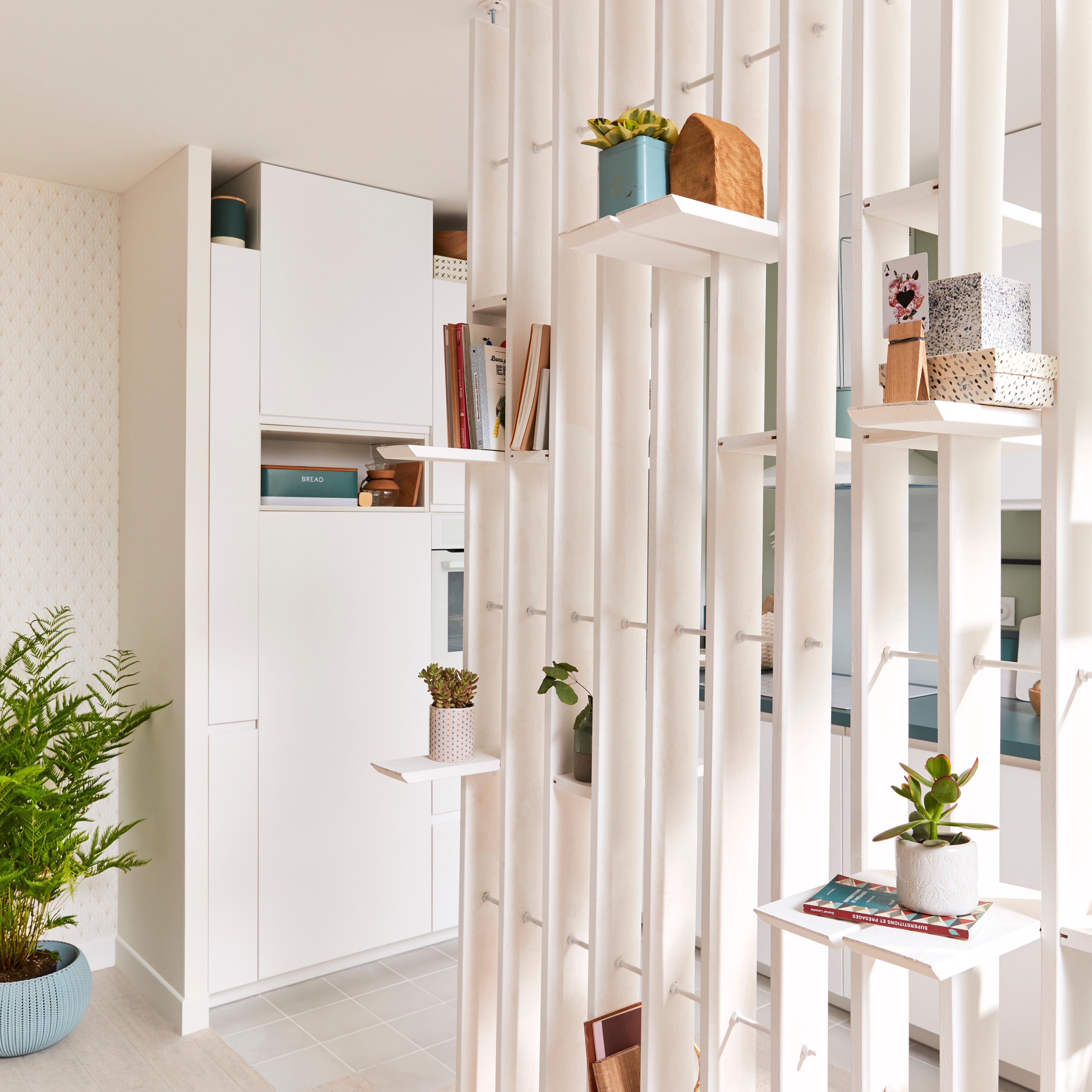 Colonne de cuisine DELINIA ID blanc H.214.4 x l.15 x P.58 cm - 4