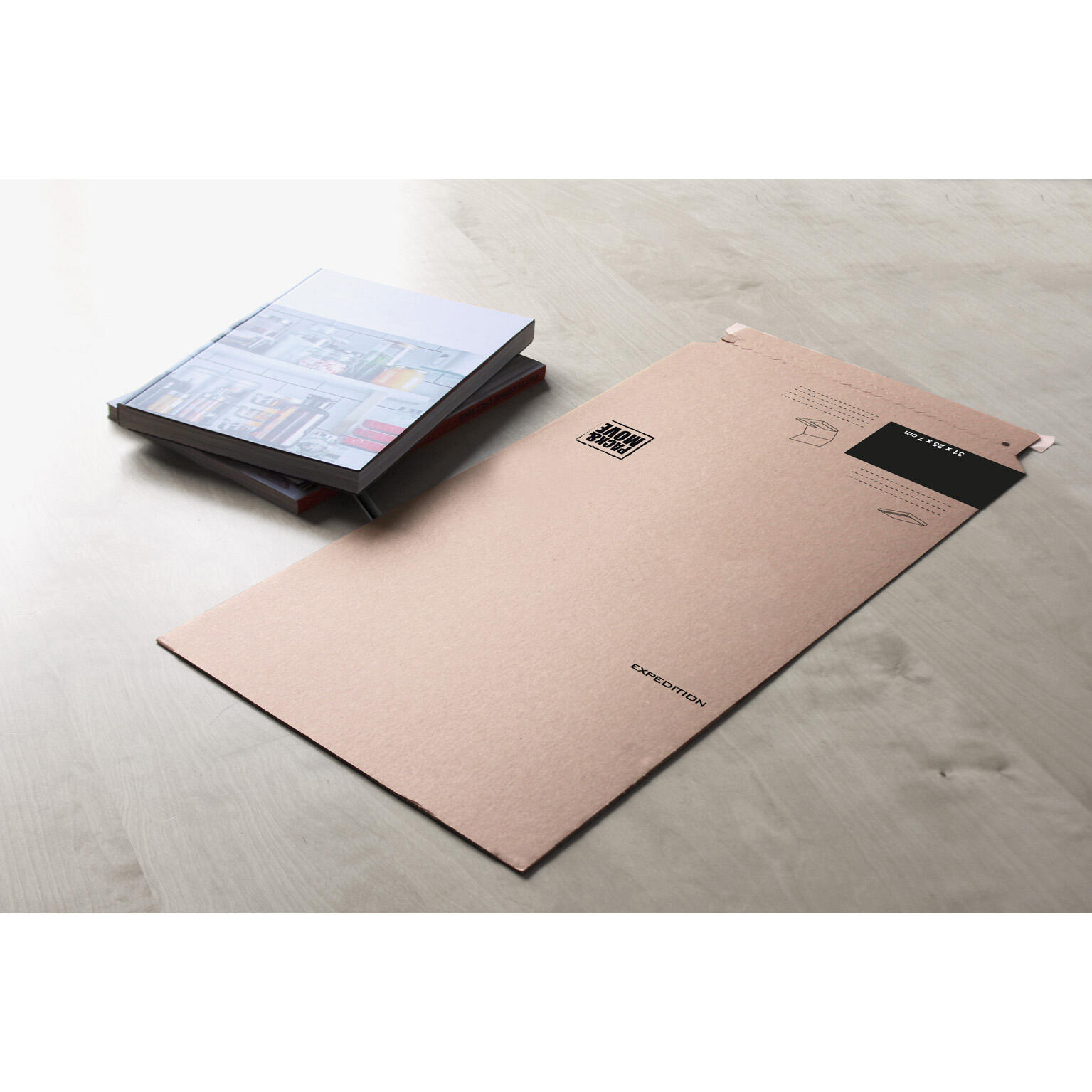 Boîte en carton s, l.31 cm x H.25 cm x p.25 cm - 2