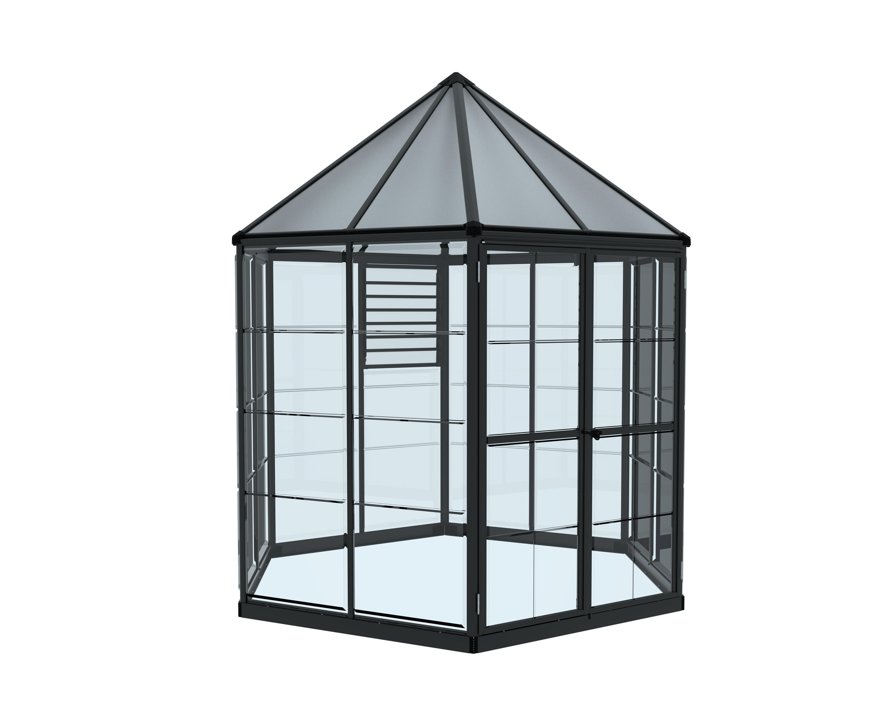 Serre fixe en polycarbonate simple paroi 704053, 5.3 m² CANOPIA BY PALRAM - 5