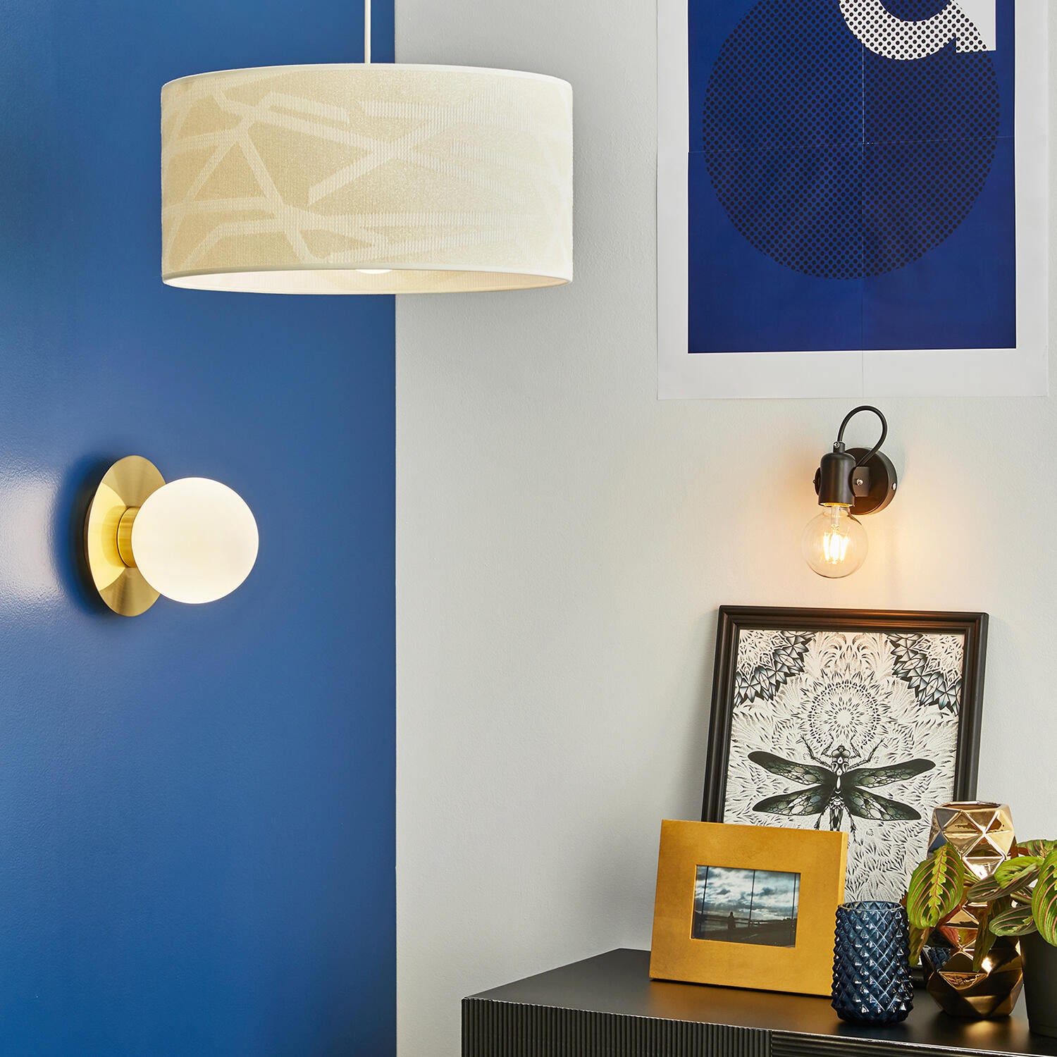 Aplique manor g9 latón