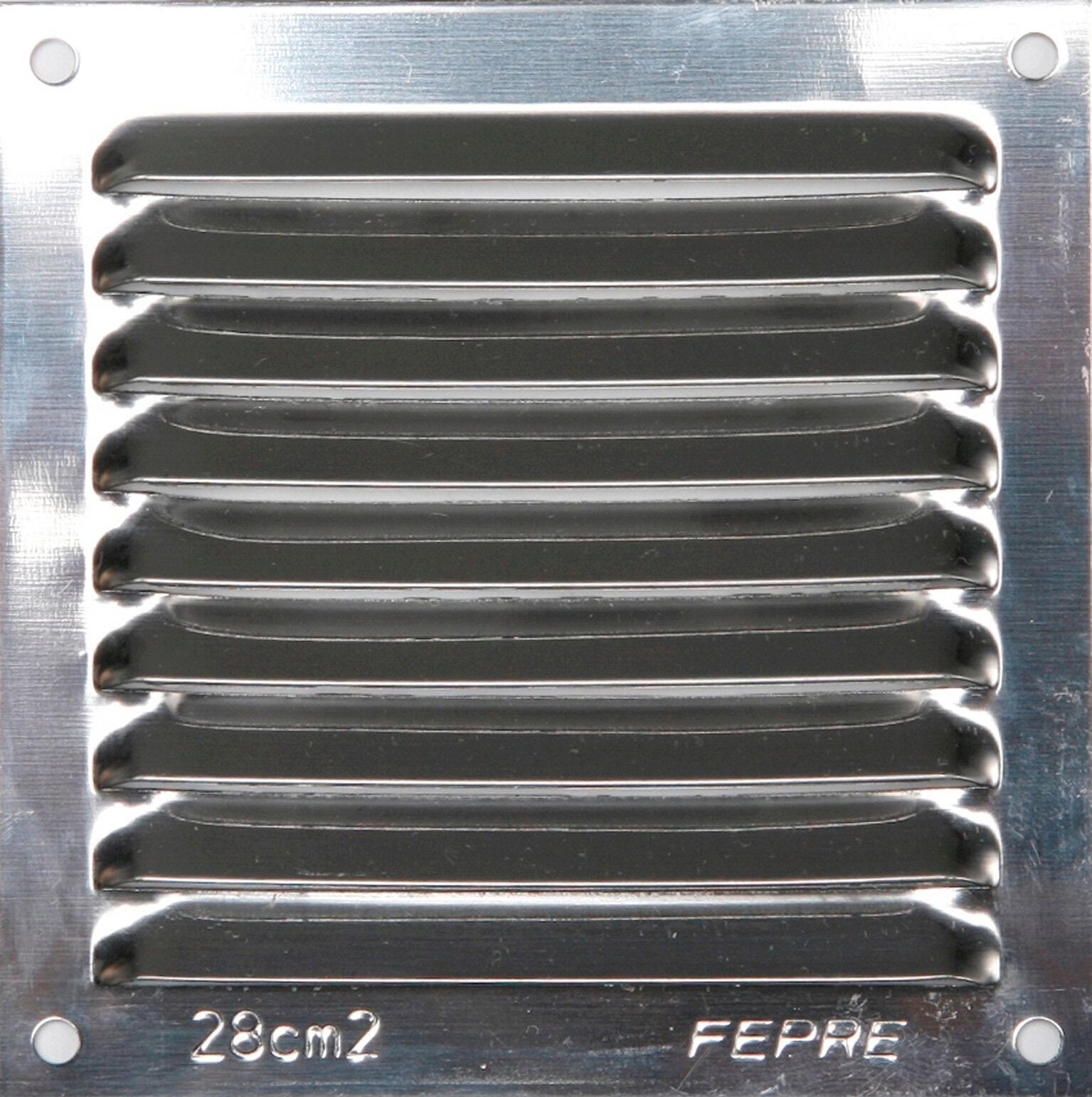 Grille d'aération acier inoxydable naturel, L.10 x l.10 cm Leroy Merlin — free download