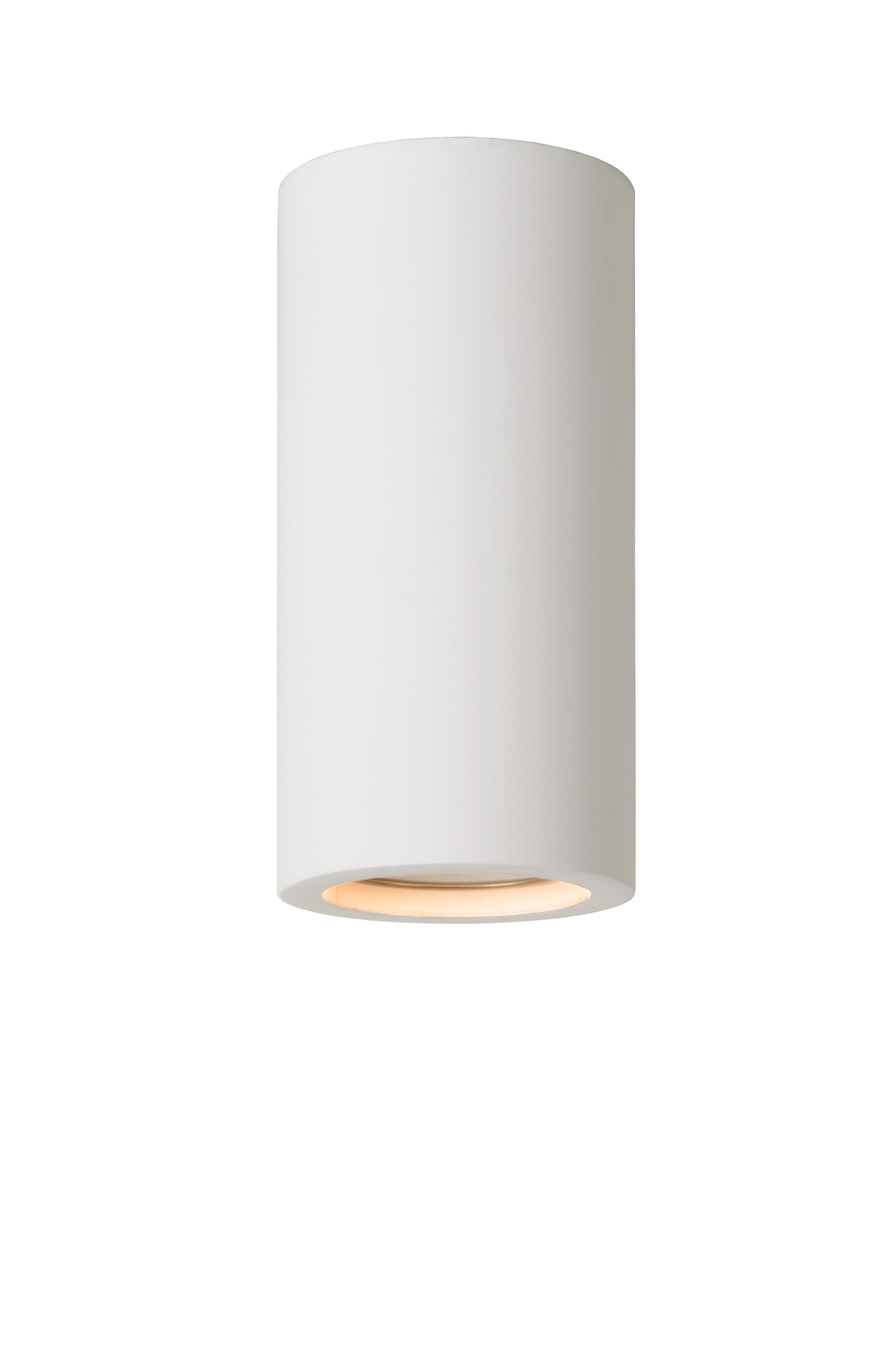 Plafonnier 1xGU10, design plâtre blanc LUCIDE Gipsy D.7 cm x H.17cm - 3