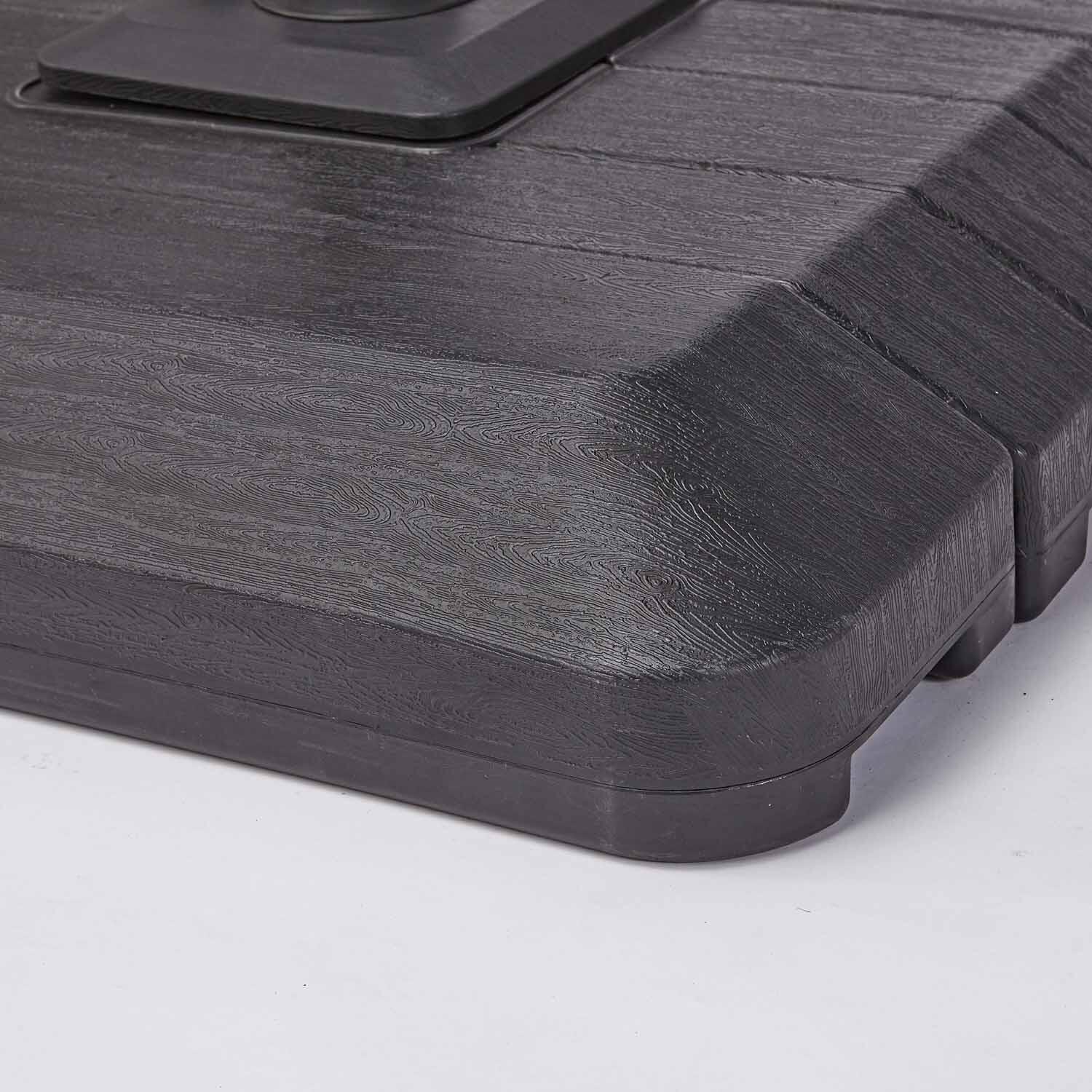 Ombrellone a palo laterale grigio Sonora NATERIAL con telo rettangolare bianco L 391 x P 282 x H 274 cm - 26