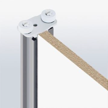 Kit guide pour portes de placard OPTIMUM