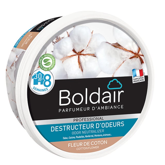 Destructeur d'odeur gel BOLDAIR fleur de coton 300g