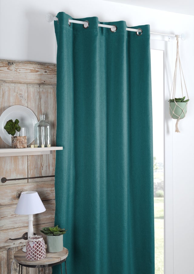 Rideau occultant, Copenhague, bleu H.260 x l.140 cm