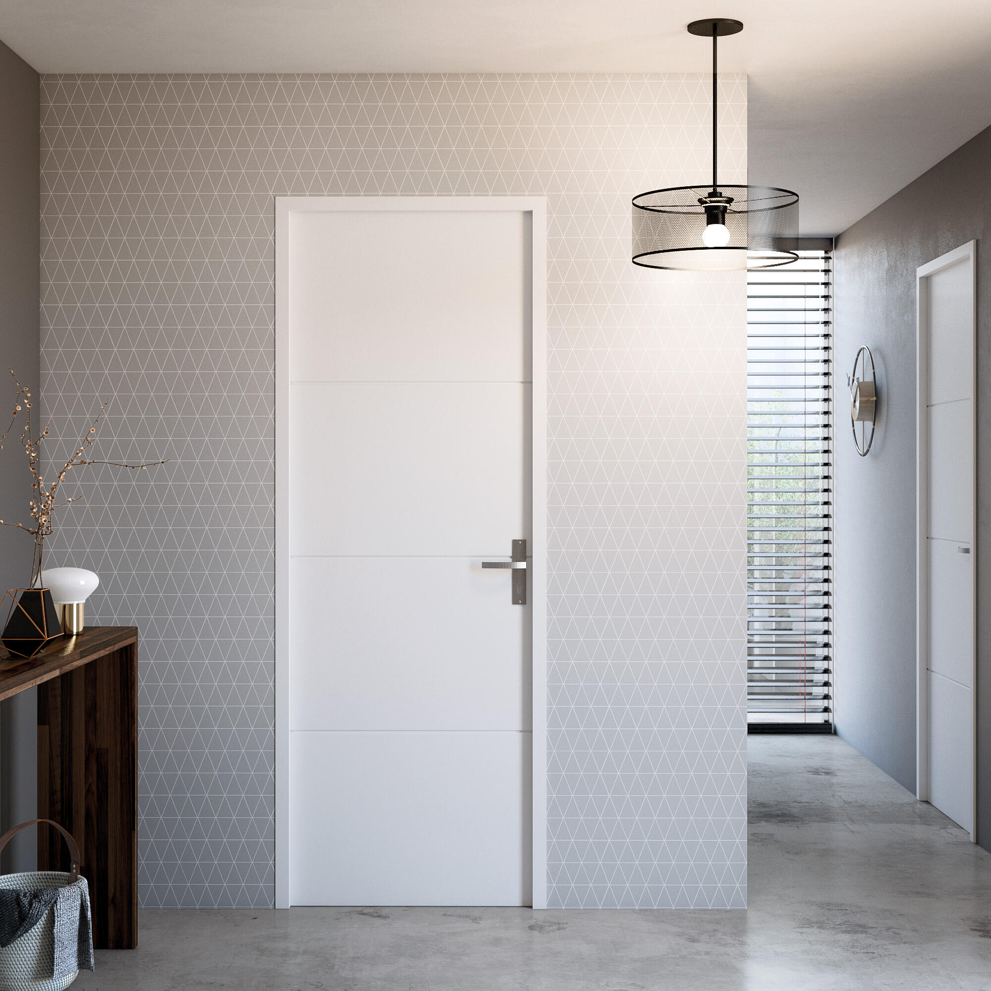 Bloc-porte Lali blanc H.204 x l.93 cm, poussant gauche - 2