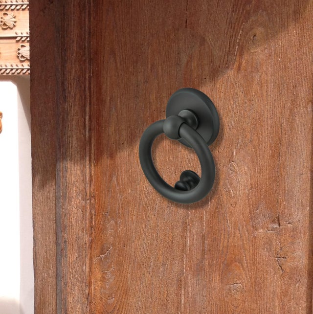 Heurtoir Anneau etain laiton mat