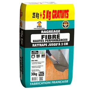 Ragréage fibré hautes performances PRB, 30 kg