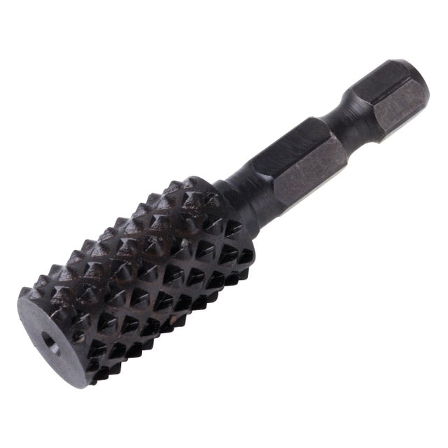 Râpe à bois de profilage cylindrique 6 pans WOLFCRAFT 4376000, L.22 mm