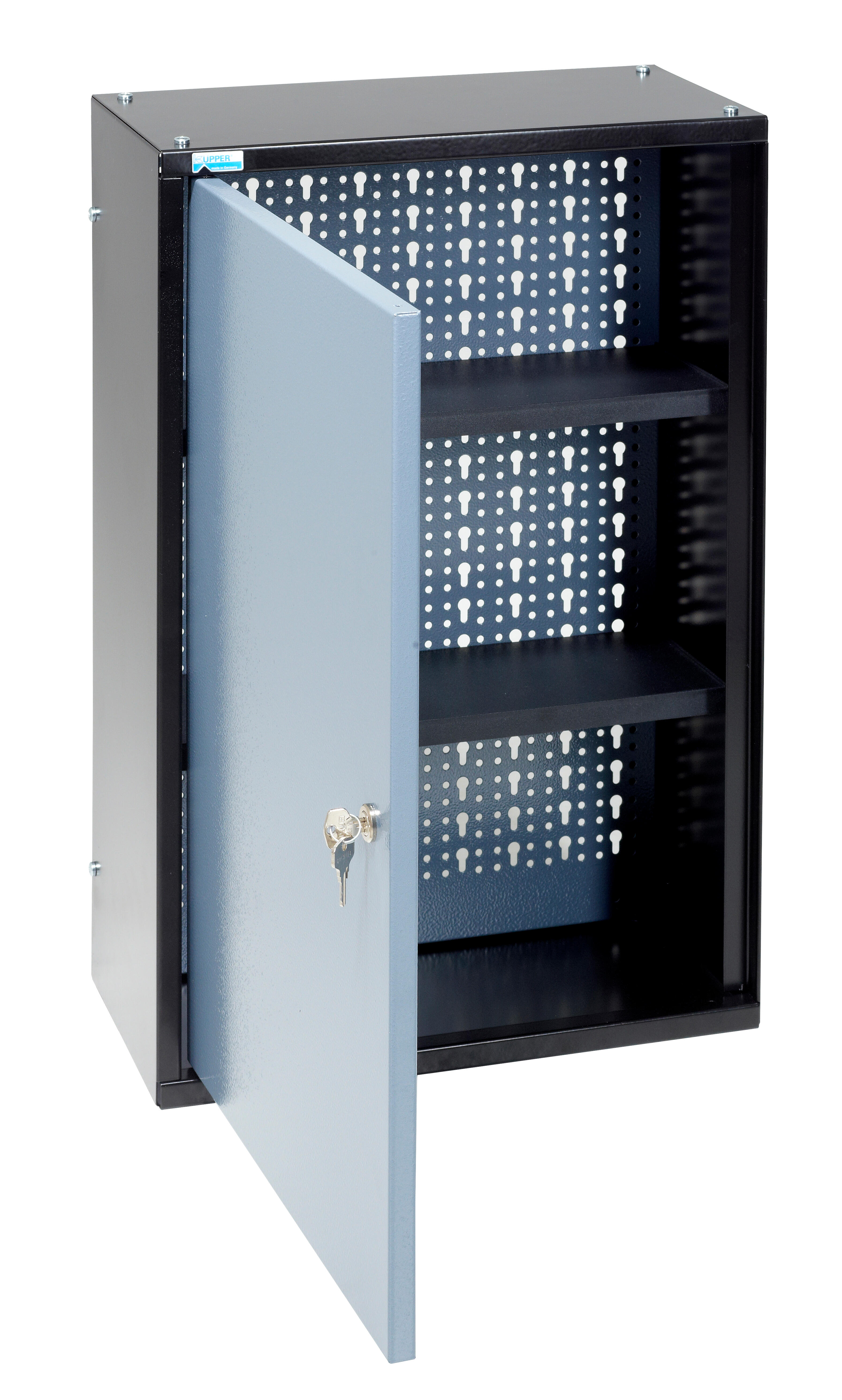 Armoire suspendue acier 1 étagère, l.40 x H.60 x P.20 cm - 2
