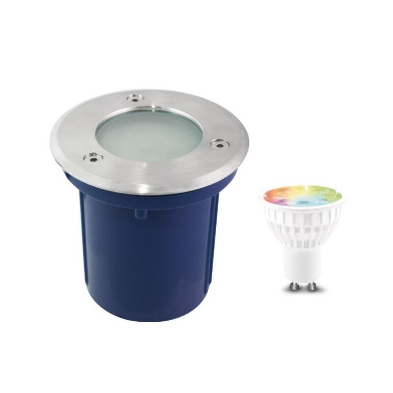 Spot encastré GU10 rond inox LUMIHOME - 2