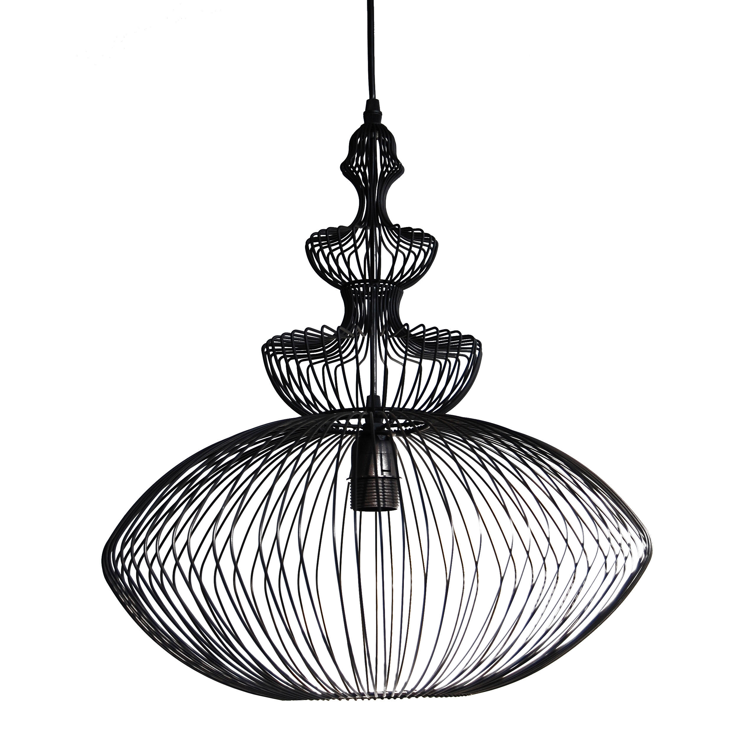 Suspension Persia fer, noir, Diam.44 cm, E27 - 2