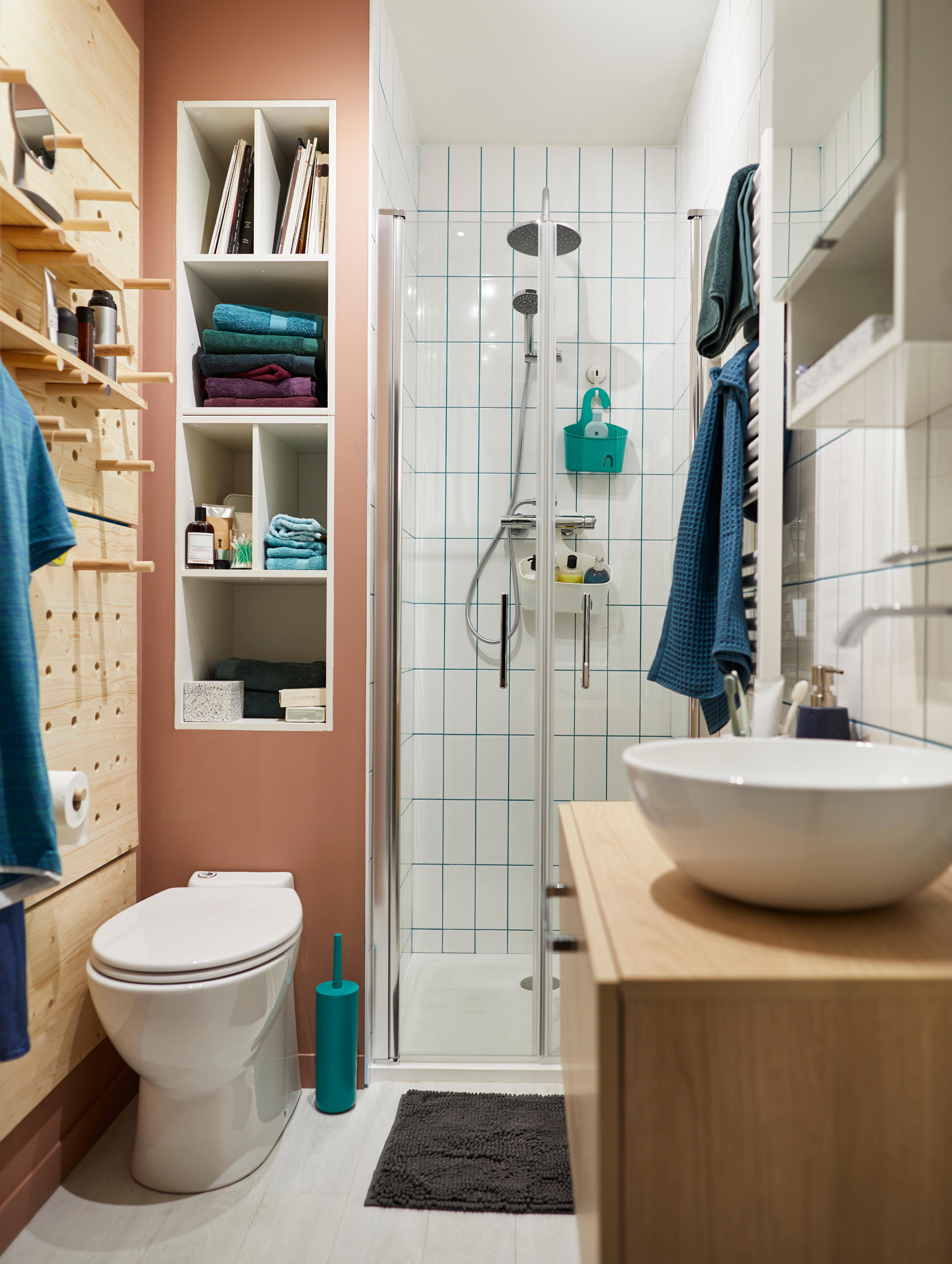 Mobile da bagno sospeso sotto lavabo L 70 x H 35.9 x P 38 cm rovere opaco, 1 cassetto SENSEA Easy - 3