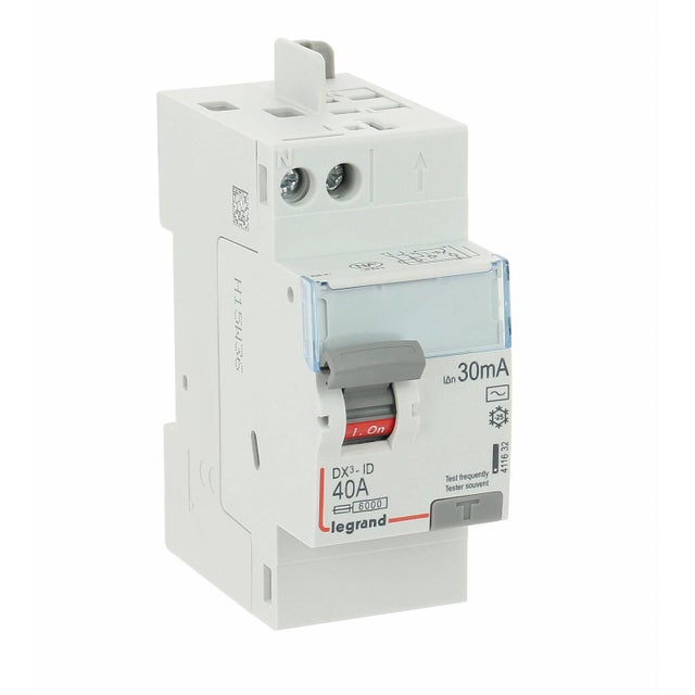 Interrupteur différentiel LEGRAND, 30 mA 40 A type AC arrivée haut et départ hau