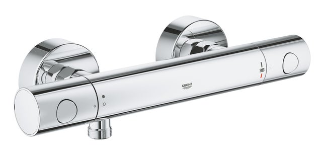 Mitigeur de douche thermostatique chrome, Precision Clova - QuickFix, GROHE