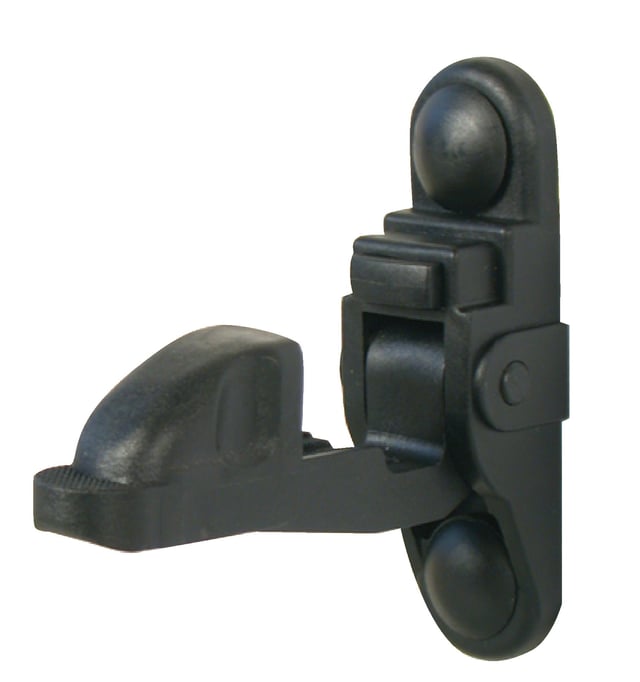 Arrêt composite automatique pour volet Ep. 6 à 36 mm noir AFBAT