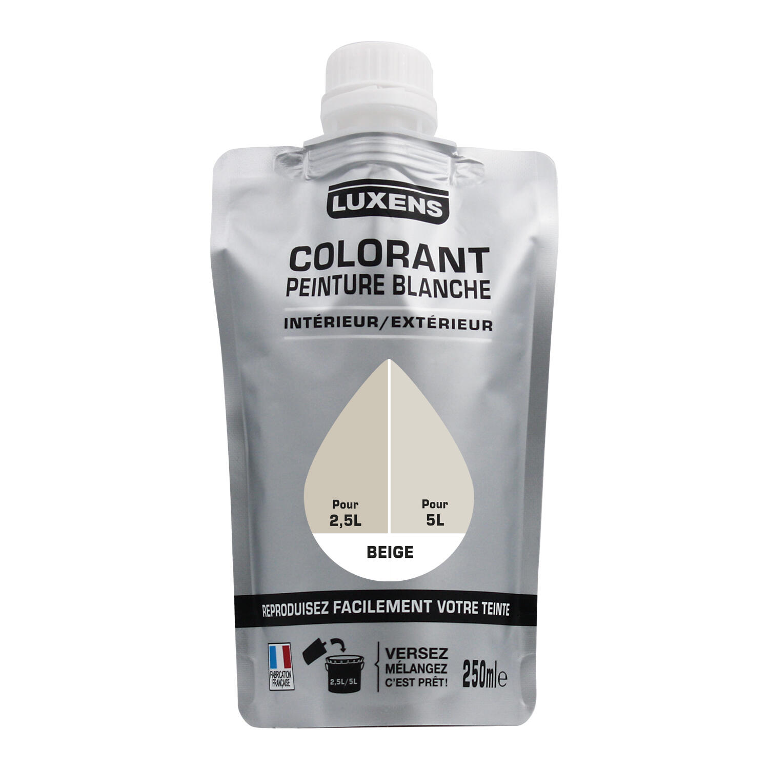 Colorant spécial peinture acrylique LUXENS 250 ml beige | Leroy Merlin