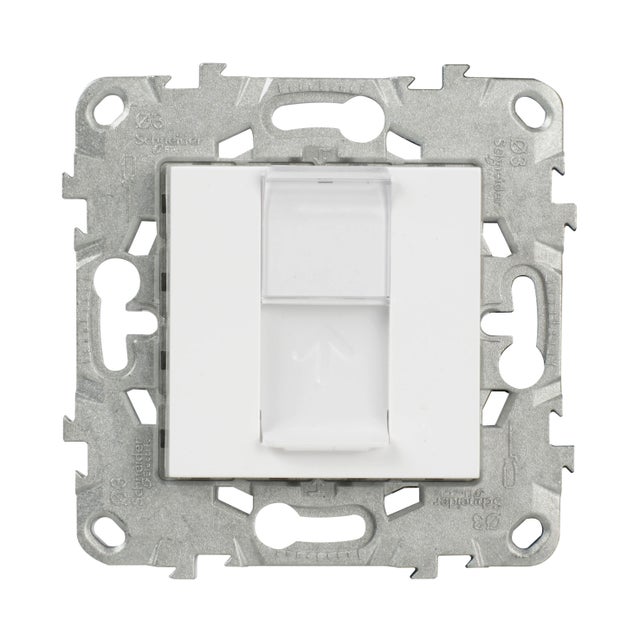 Prise rj45 à assembler Unica, SCHNEIDER ELECTRIC, blanc