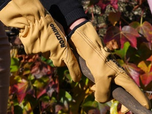 BESTA - paire de gants de jardinage pour femme, en cuir de